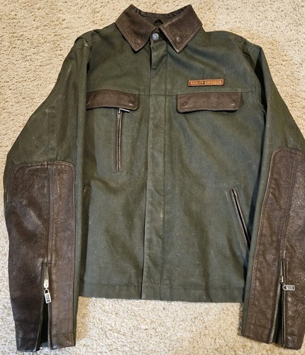 Veste moto toile et - de, cuir