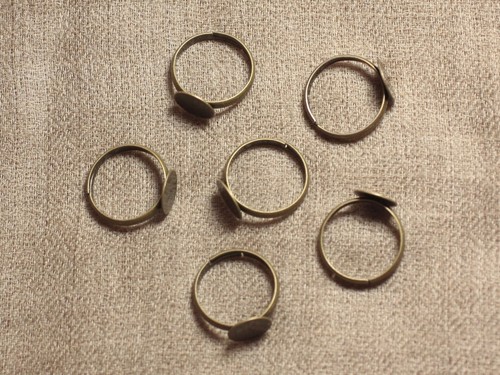 10pc bagues support métal - 10pc,