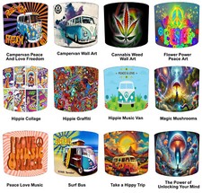 Abat-Jour De Lampe De Table En Graffiti Grunge Hippie