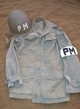 Tenue Police Militaire Casque Veste Modèle 47 Brassard Armée Française