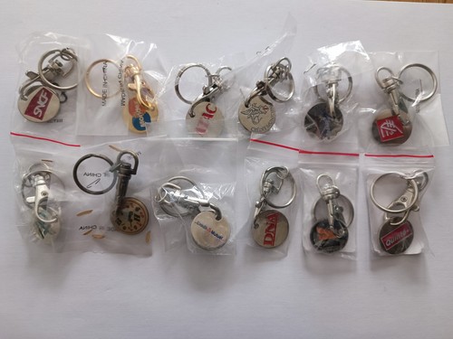 Lot porte clés jeton de - 12,