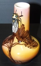 JOLI PETIT VASE VALLAURIS ST JEAN DU DESERT décor CIGALE Signé SICARD COLLECTION