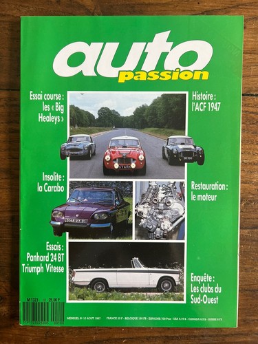 Auto passion août 1987 - passion,