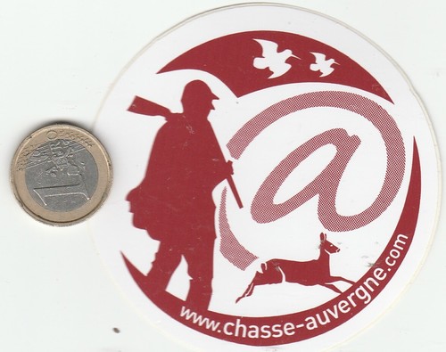 Autocollant chasse auvergne - autocollant.,