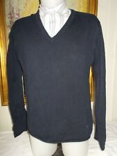 Pull coton bleu marine LEVIS L/54  manches longues Empiecements étoiles au coude