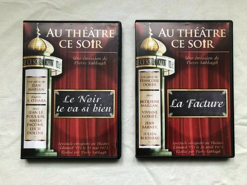 Lot dvd théâtre - 2, au