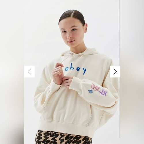 Scribbled obey hood cream - scribbled,