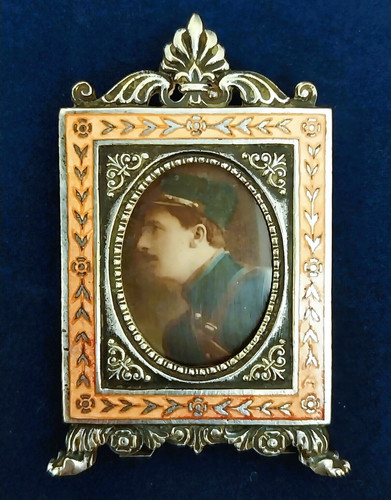 Cadre photo ancien - porte,