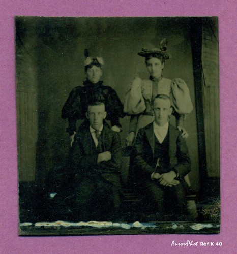 Ferrotype 2 jeunes - ,