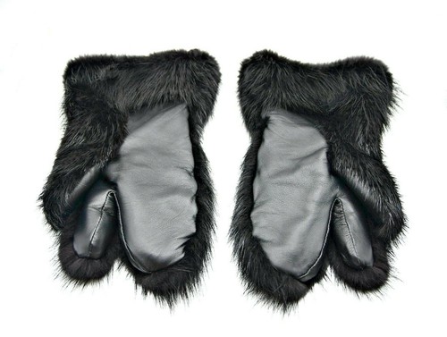 Mitaines hiver fourrure - d'hiver, en