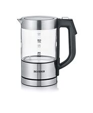 Bouilloire Moderne Compacte Température Réglable Portable 0,5 L Verre Inox 1100W