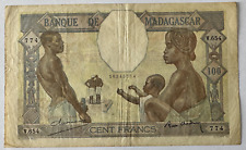 MADAGASCAR - 100 FRANCS (1937) Non Daté - Billet de banque en Qualité : TB