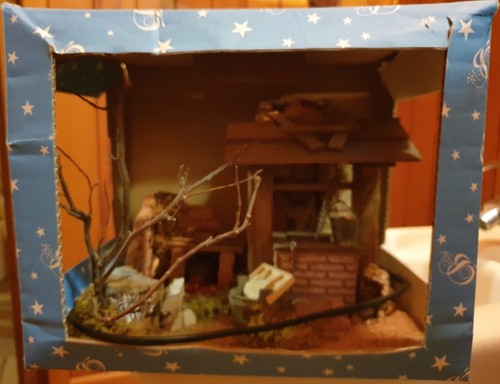 Coin ferme pour crèche - crèche, de