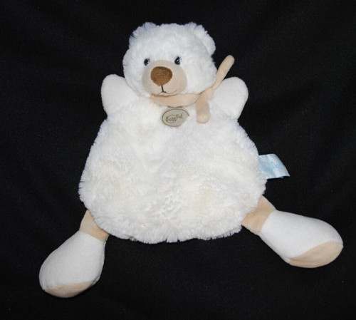 Doudou ours plat blanc - , baby