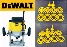 Pour défonceuse DeWalt DW629-QS - 8 bagues de copiage + 2 cônes
