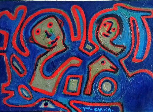 Tableau personnages gris - en,