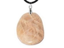  PIERRE DE LUNE NATURELLE PENDENTIF COLLIER 