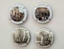 Lot 4 Capsules Champagne GENERIQUE Pressoir d'antan Pressoir en Pierre