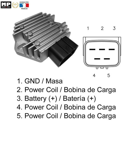 Régulateur pour quad honda - régulateur,
