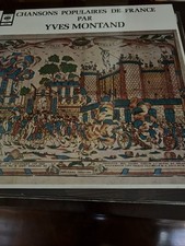 Chansons populaires de France par Yves Montand vinyle 33 tours, LP d'occasion