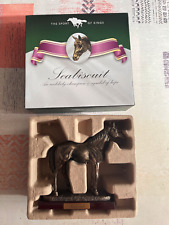 Statue Collection Cheval Course Seabiscuit Résine Editions Atlas 1/12