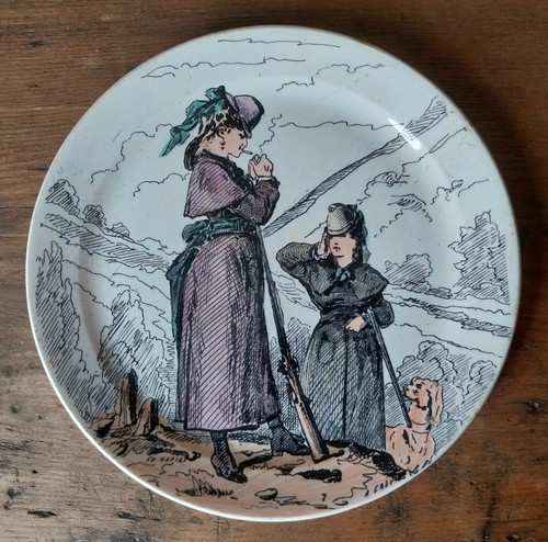 Chasse assiette a - -, theme