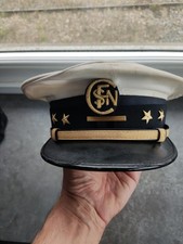 Ancienne casquette chemin de fer "chef de gare"