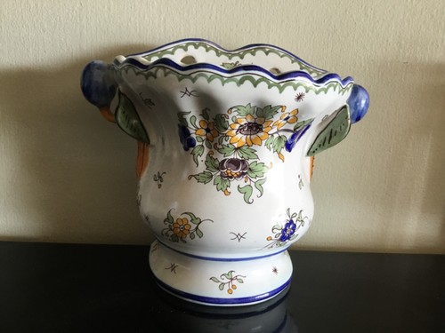 Pique fleurs mural faience - fleurs,
