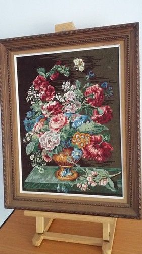 Ancien canevas tapisserie - ancien,