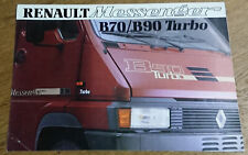 Catalogue publicitaire Renault Messenger Master B70 B90 Turbo 1989 brochure
