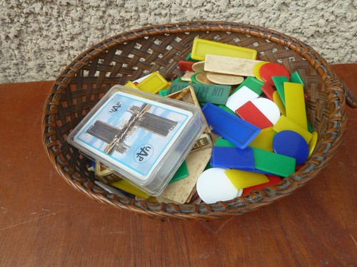 Ancien petit panier jetons - ancien,
