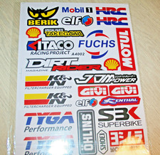 Autocollant  SPONSORS BERIK ELF MOTUL HRC MOTOGP MOTOCROSS   moto dirt