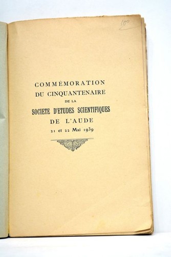 Livre ancien commemoration - ancien,