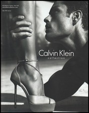High Heels Calvin Klein Magazine Print Ad Women Fashion Ankle shoes 2012-1pg