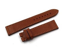 Bracelet En Cuir Marron 20/18Mm Casual Fait Main Stock Outlet Fabriqué En Italie
