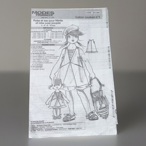 Patron fillette poupee - patron, modes
