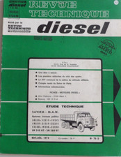 revue technique automobile DIESEL camion SAVIEM - MAN n° 70 D