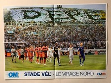 POSTER OM MARSEILLE - LE VIRAGE SUD - NORD