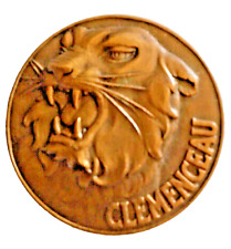 INSIGNE MILITAIRE MARINE : " CLEMENCEAU  " Rondache bronze 35mm  Arthus Bertrand