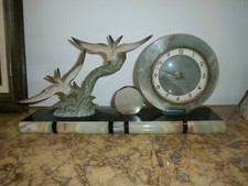 pendule art déco , décor aux