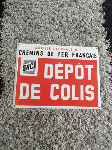 Plaque émaillée sncf - ,