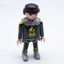 33510 Playmobil Homme Noir Gris et Vert Tatouage Espace Espion