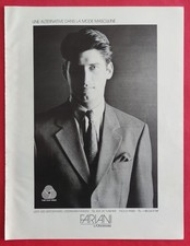 Publicité presse Vêtements Costume Homme  FARIANI by ODERMARK Laine vierge 1989