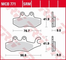 PIAGGIO 125 MP3 RL/LT I.E. PLAQUETTES DE FREIN (09-12)