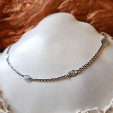 Collier Ancien En Argent 925