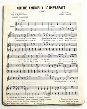 Partition vintage sheet music