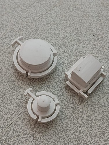Bouton cache façade - 3x,