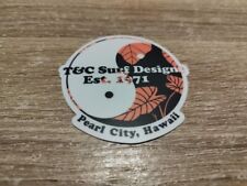** sticker autocollant T & C - Town and Country surf Hawaii - modèle 7 **