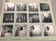 MATHÉO ALTÉRY : PLANCHE CONTACT ORIGINALE DE 1962