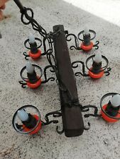 ANCIEN LUSTRE BOIS STYLE